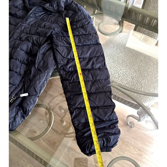 Packable Black Down Jacket MenS MediumLightweight Nylon & Down Warm Outerwear - Picture 8 of 9